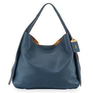 COACH Blue 1941 Women’s Glovetanned Pebble Leather Bandit Hobo Bag